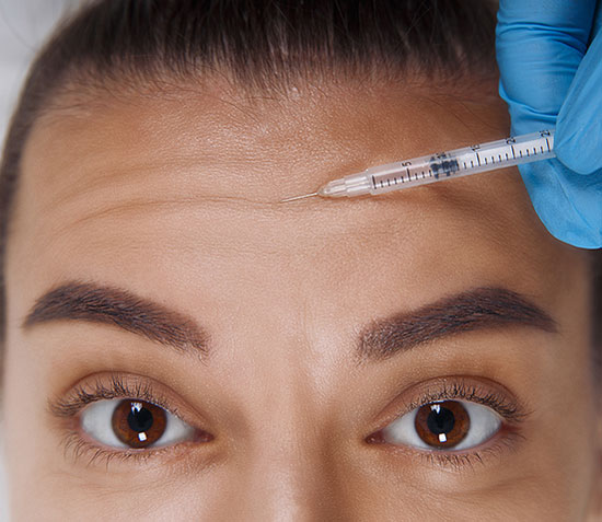 Botox Cosmetic injected in a patient's forehead wrinkles help reduce their appearance. Just ask Dr. Nilam Amin at Chicago's Nima Skin Institute