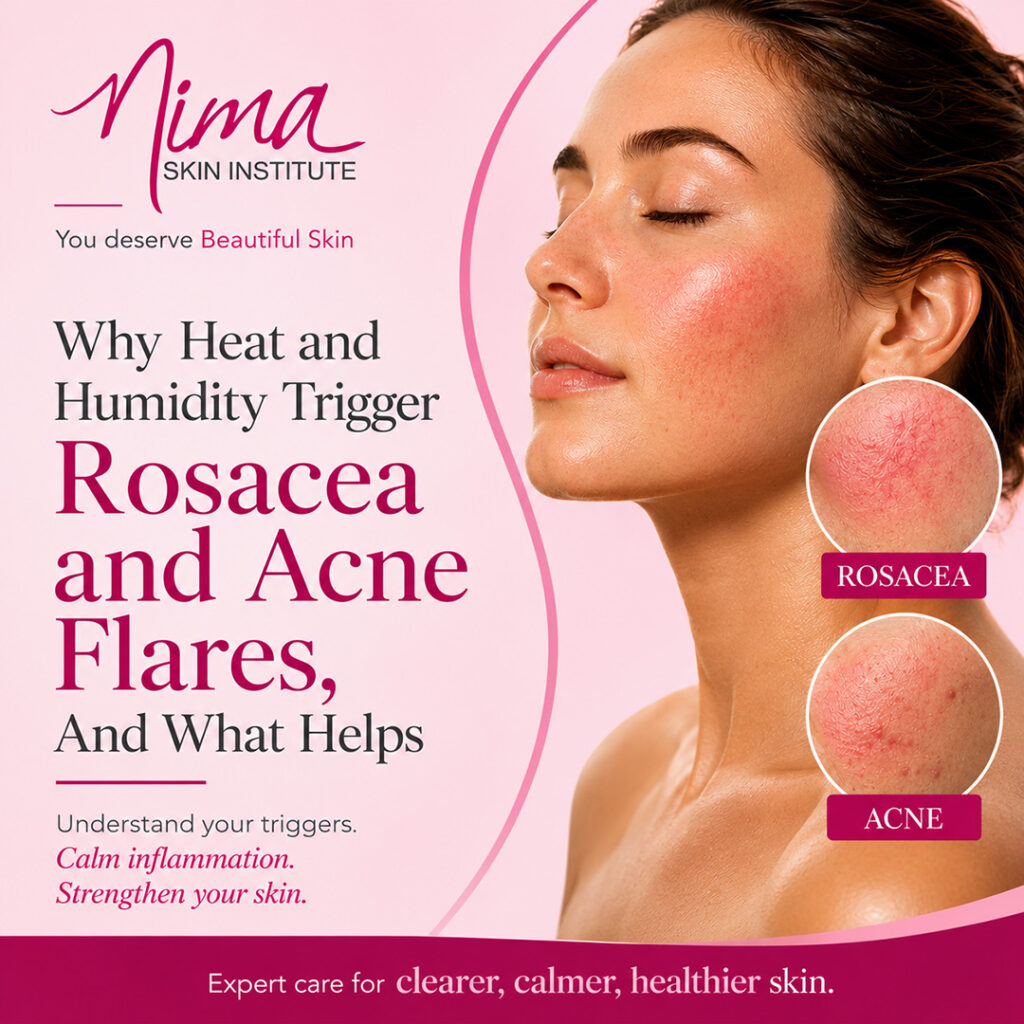 Why Heat and Humidity Trigger Rosacea and Acne, And What Helps